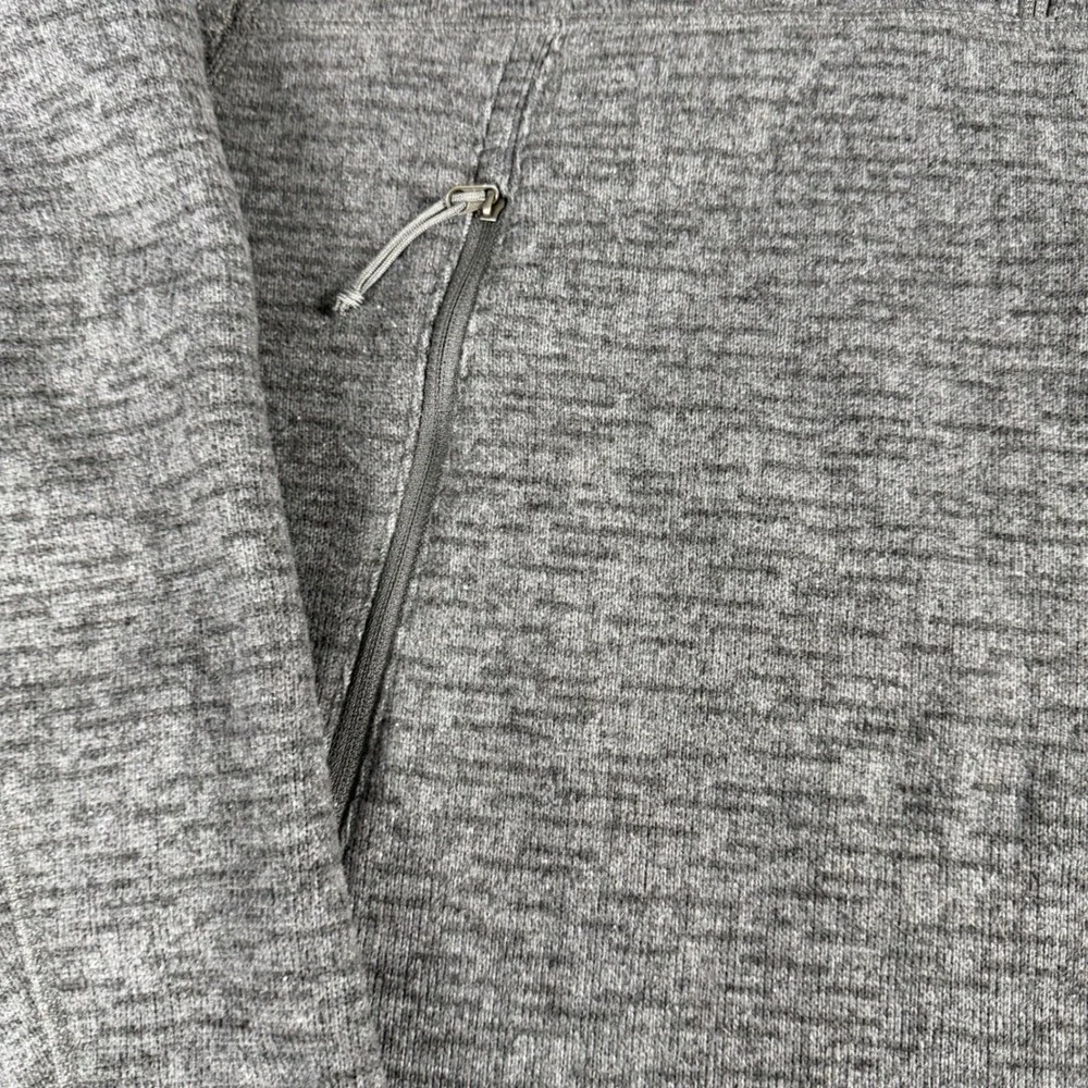 The North Face Mens XL Gordon Lyons 1/4 Zip Sweater Fleece Pullover Grey Heather